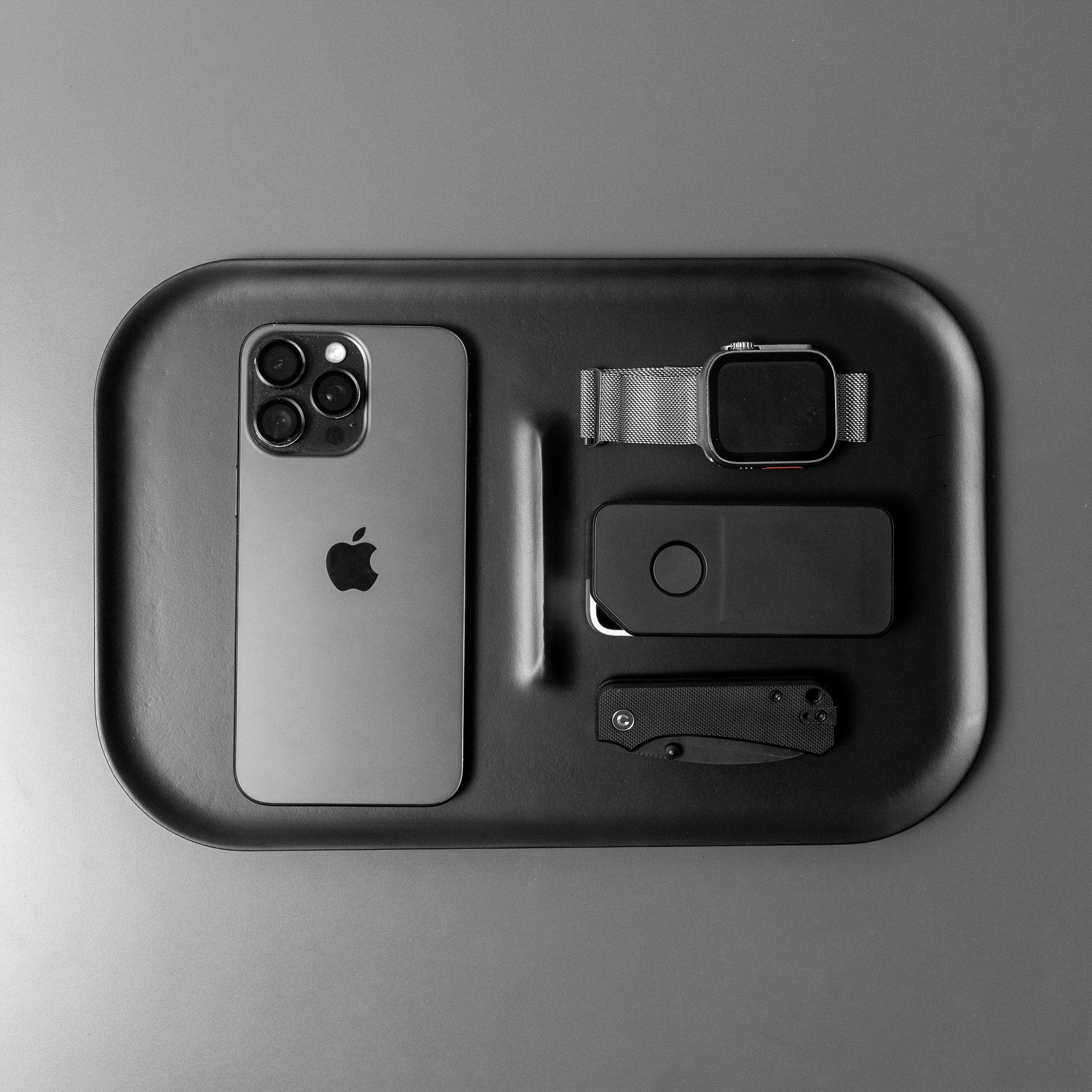 Japandi Edc Tray | Black Wood