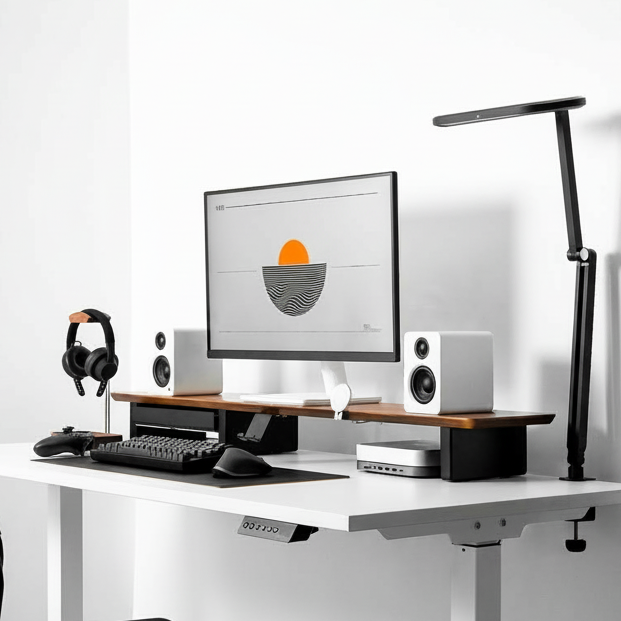 Desk Setup Cockpit | Walnut